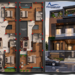Design & Construction 11 20 x 50 mordon house plon and property in Lucknow