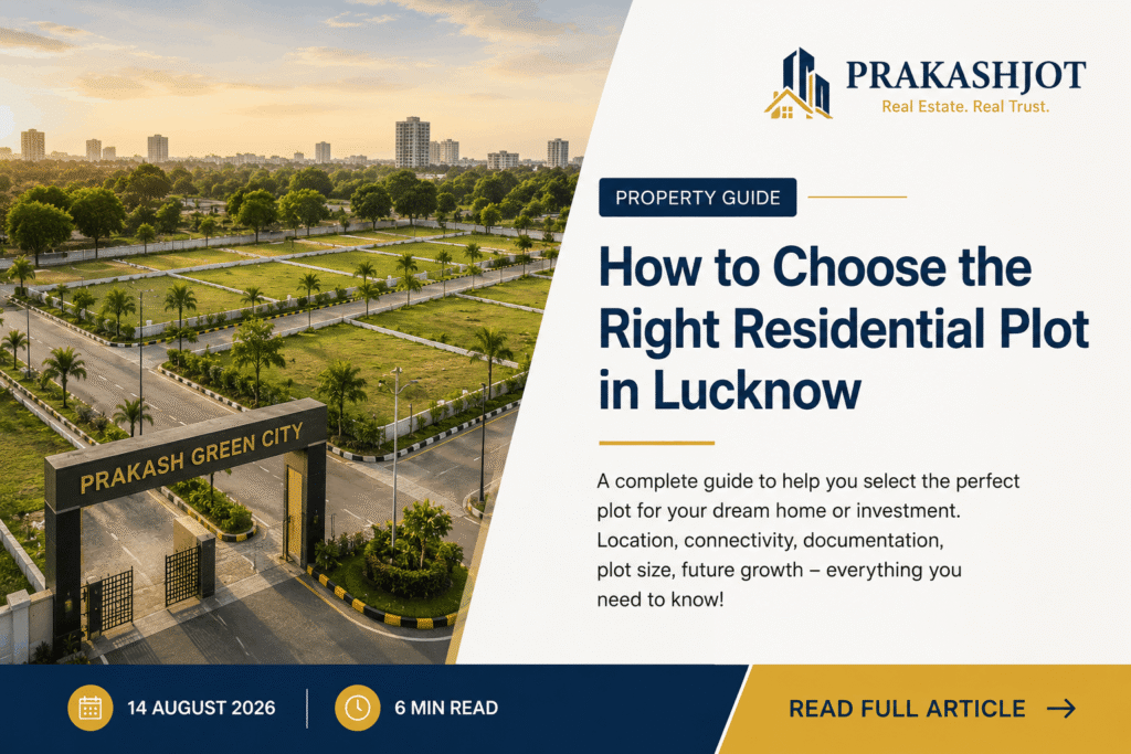 How to Choose the Right Residential Plot in Lucknow